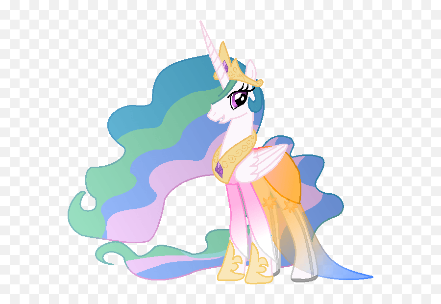 Princess Luna Clipart - My Little Pony Princess Celestia In Emoji,Princess Dress Clipart