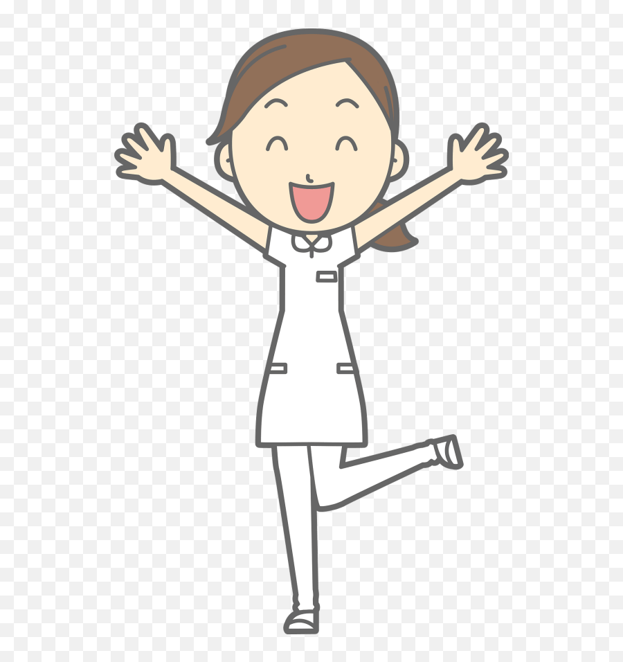 Nurse Woman Is Expressing Joy Clipart Emoji,Joy Clipart