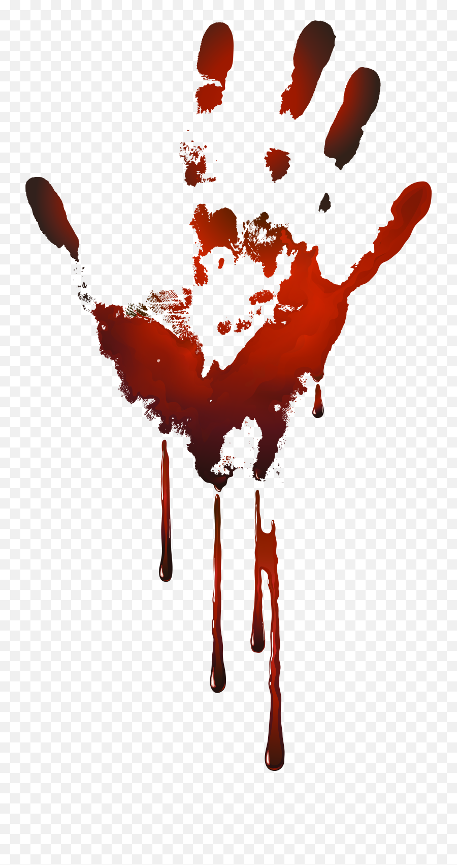 Picture - Bloody Handprint Clipart Emoji,Blood Clipart