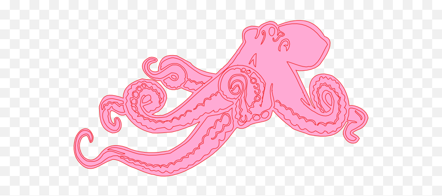 Pink Octopus Clip Art At Clker - Clip Art Emoji,Octopus Clipart