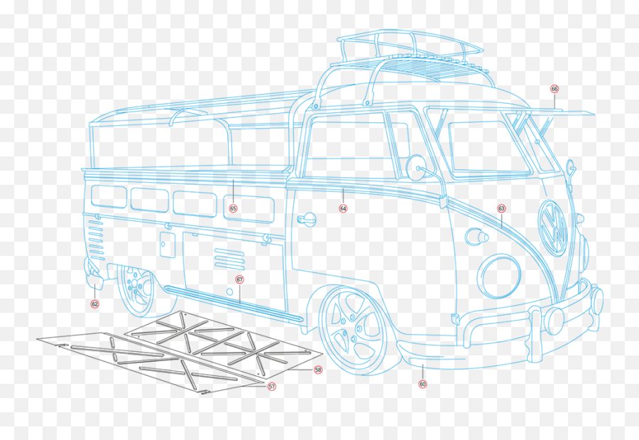 Single Cab Vw Bus - Commercial Vehicle Emoji,Vw Bus Clipart