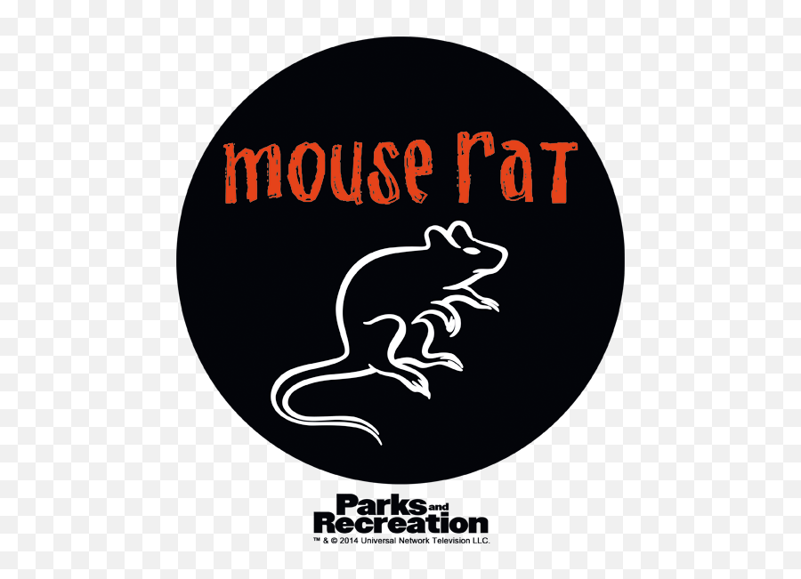 Parks And Recreation Mouse Rat Circle Menu0027s Ringer T - Shirt Mouse Rat Emoji,Rat Transparent