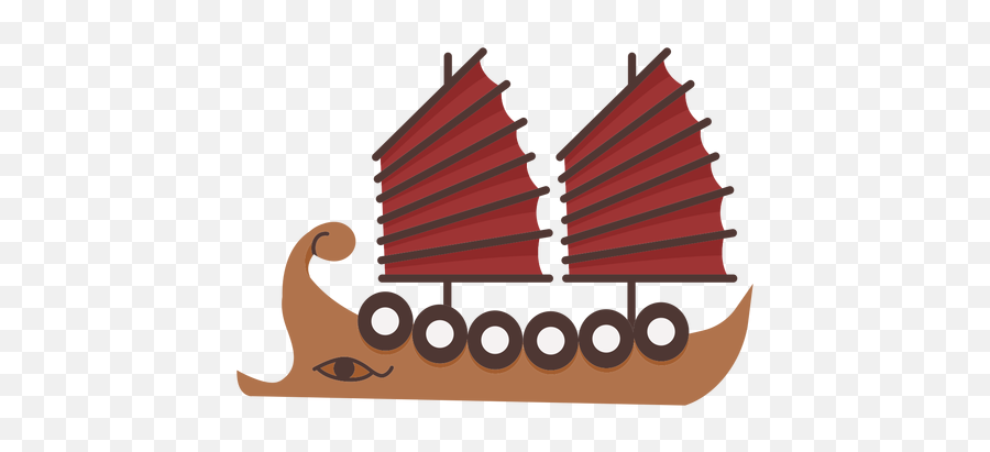 Red Sail Shield Ship - Marine Architecture Emoji,Red Transparent
