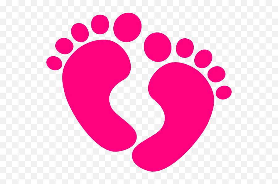 Clipart Baby Clip Art Baby Shower Clipart - Pink Baby Feet Clipart Emoji,Feet Clipart