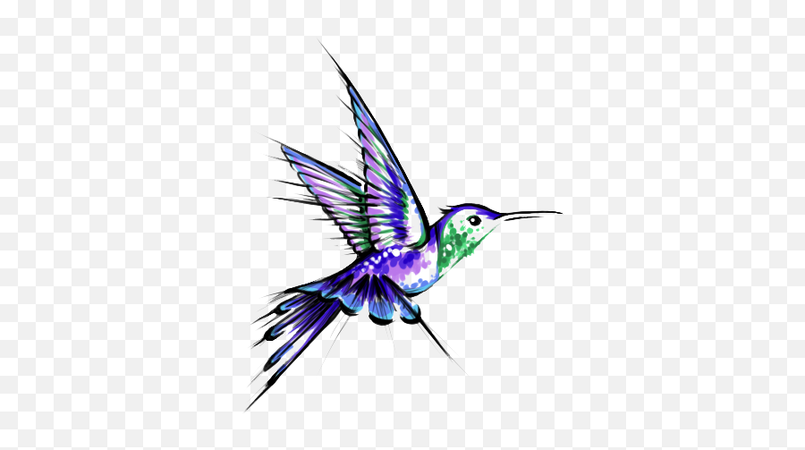 Hummingbird Tattoos Transparent - Hummingbird Tattoos Emoji,Hummingbird Clipart