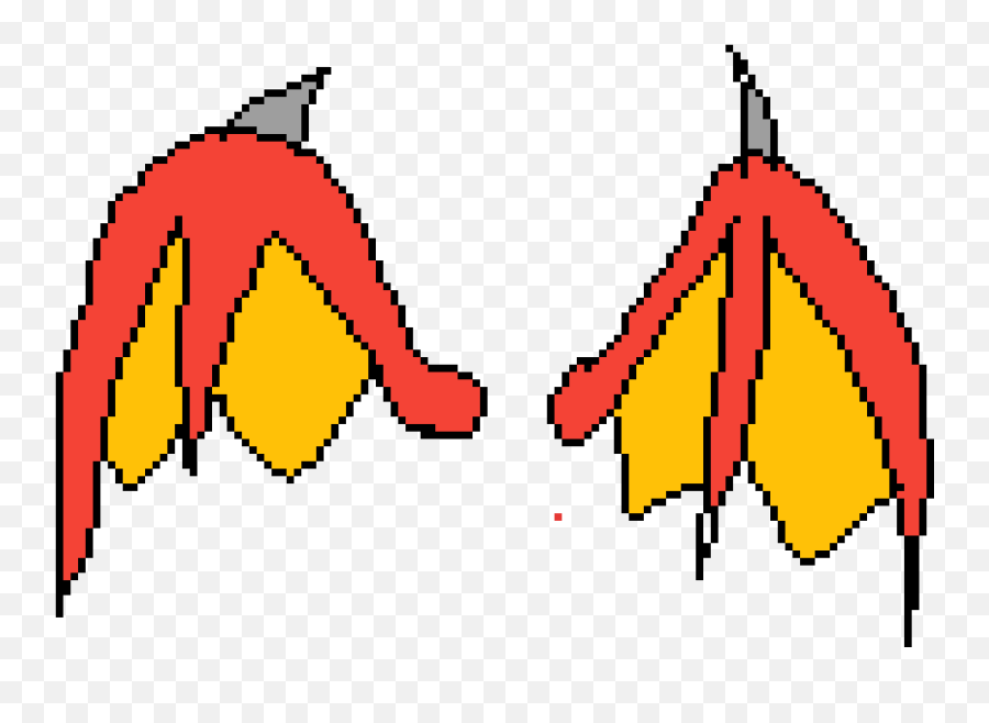 Pixilart - Demon Wings By Allmightuser Rainbow Cartoon Gif Transparent Emoji,Demon Wings Png