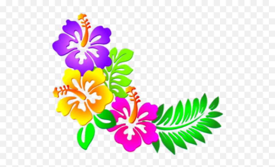 Hawaiian Flowers Clip Art Transparent Emoji,Caribbean Clipart