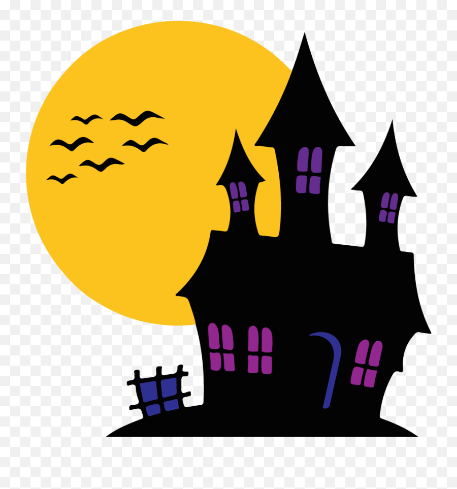 Haunted House Computer Icons Clip Art - House Png Download Haunted House Silhouette Emoji,Haunted House Clipart