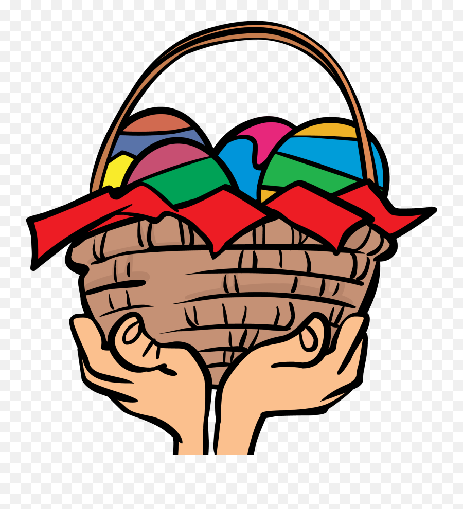 Gift Basket Christmas T Baskets Clipart Clip Art Library - Hands Up Holding Something Cartoon Emoji,Basket Clipart