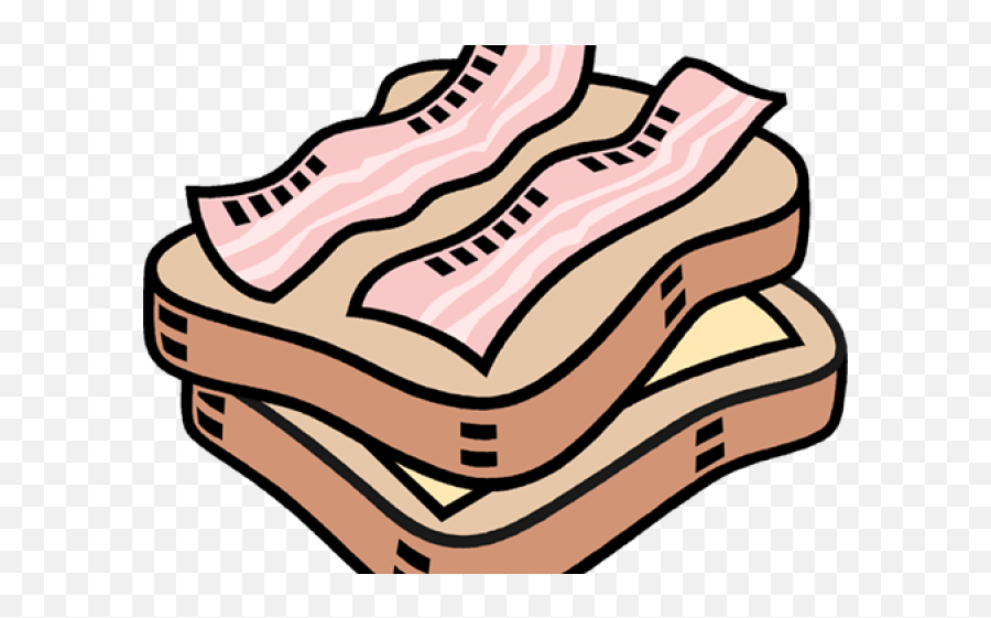 Bacon Sandwich Clipart - Bacon Sandwich Cartoon Emoji,Bacon Clipart
