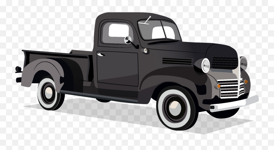 Vintage Truck Clipart - Transparent Vintage Truck Clipart Emoji,Vintage Clipart