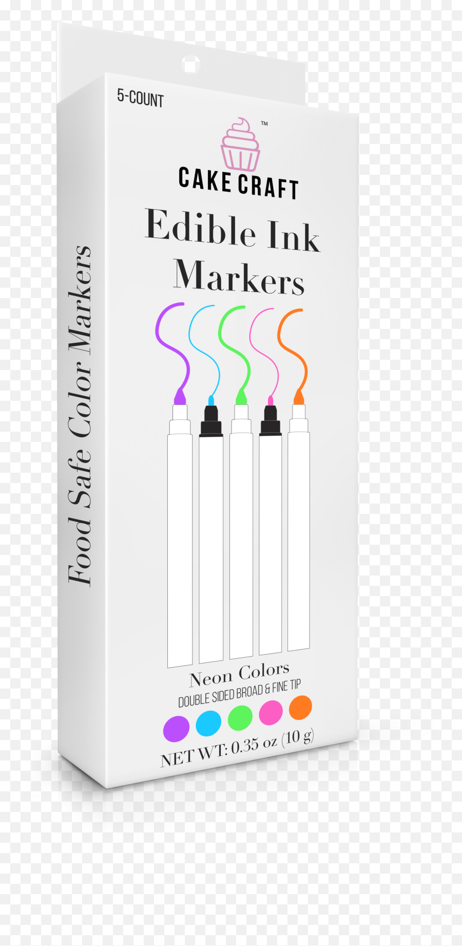 Edible Ink Markers 5 - Pack Neon U2014 Cake Craft Emoji,Neon Png