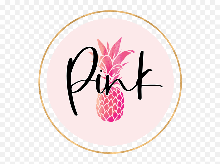 Pink Pineapple Weddings - Girly Emoji,Pineapple Logo