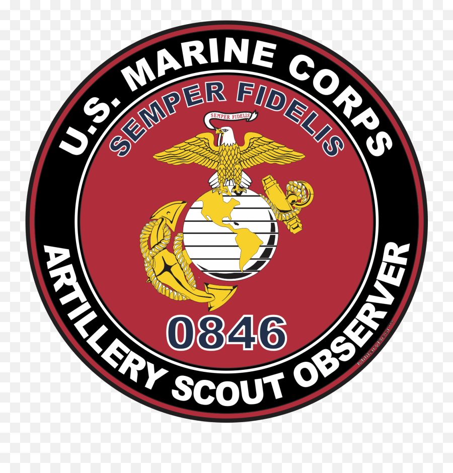Usmc Mos 0846 Artillery Scout Observer Decal - Sman 1 Probolinggo Emoji,Seabees Logo