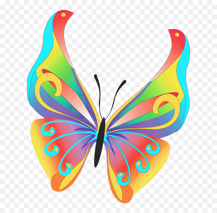 Butterfly Clip Art - Mariposas Dibujos Png Emoji,Butterfly Clipart