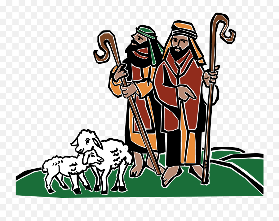 Shepherds And Sheep Clipart - Shepherds With Sheep Clipart Emoji,Shepherd Clipart