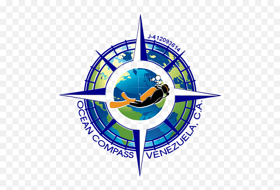 Ocean Compass Logo 4 - Vertical Emoji,Compass Logo