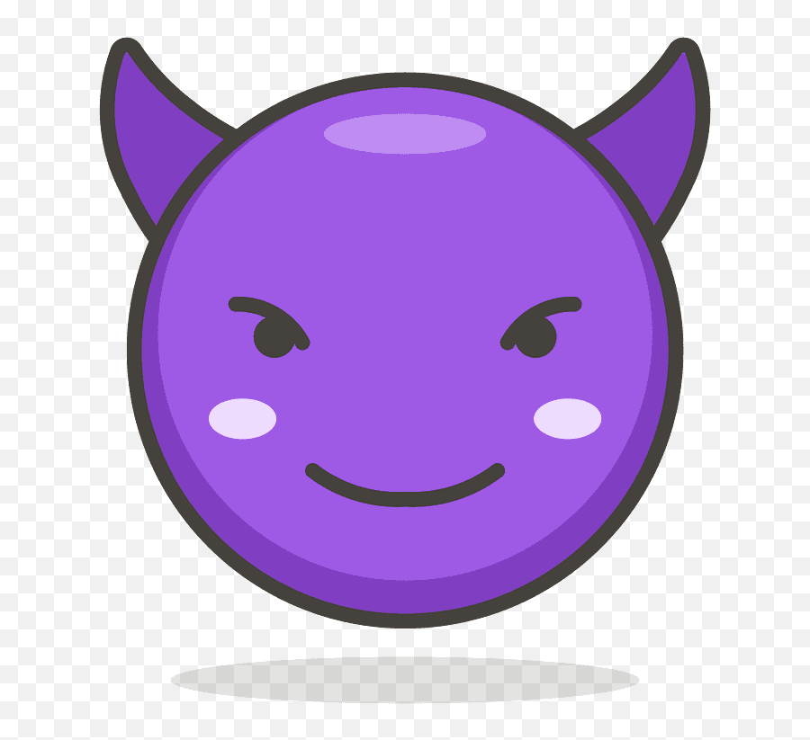 With Horns Emoji Png Transparent Png - Smiling Face With Horns Vector,Smile Emoji Png