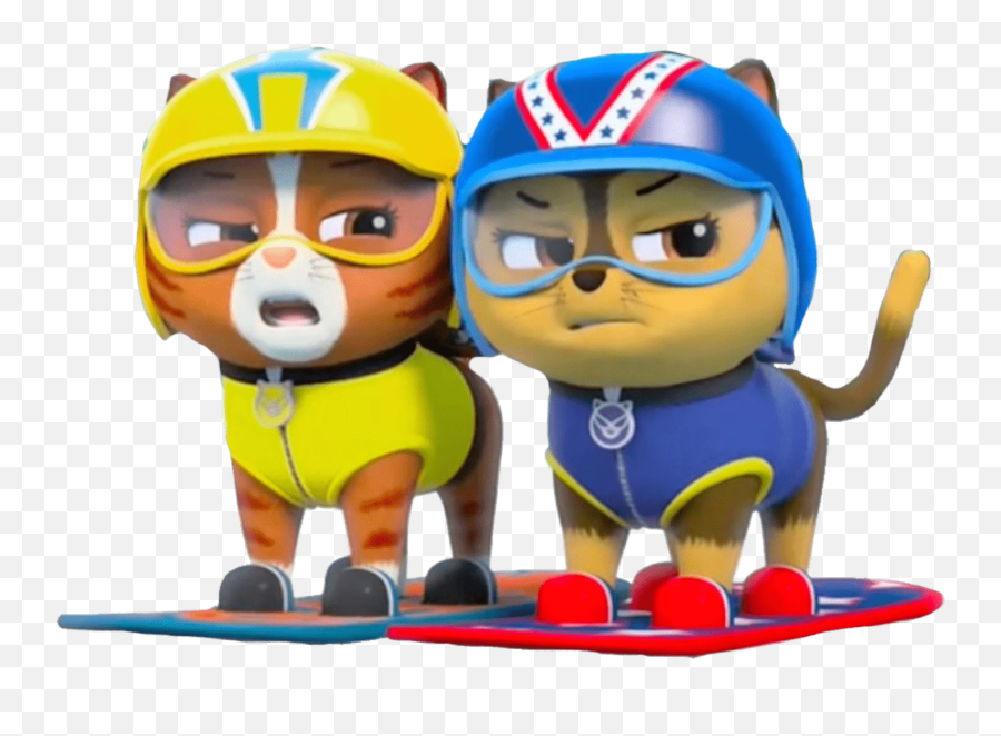 Two Cats From Paw Patrol Png Transparent Background - Paw Patrol Emoji,Paw Patrol Png