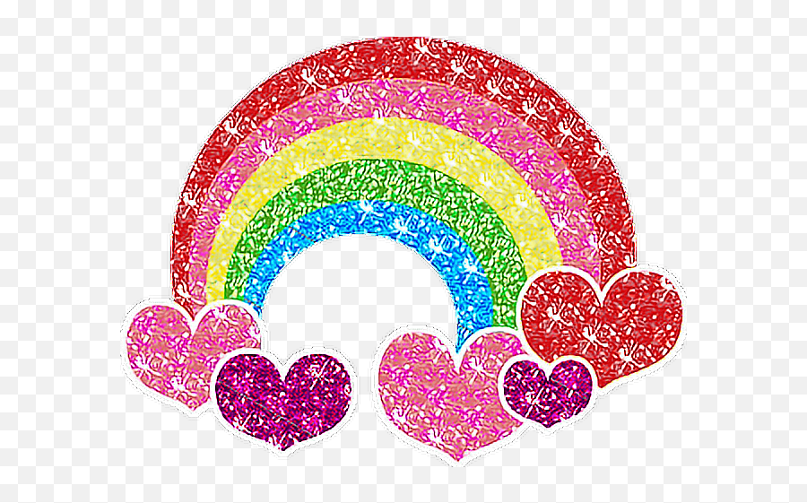 Glitter Rainbow Clipart Png Image With - Glitter Rainbow Clipart Emoji,Rainbow Clipart
