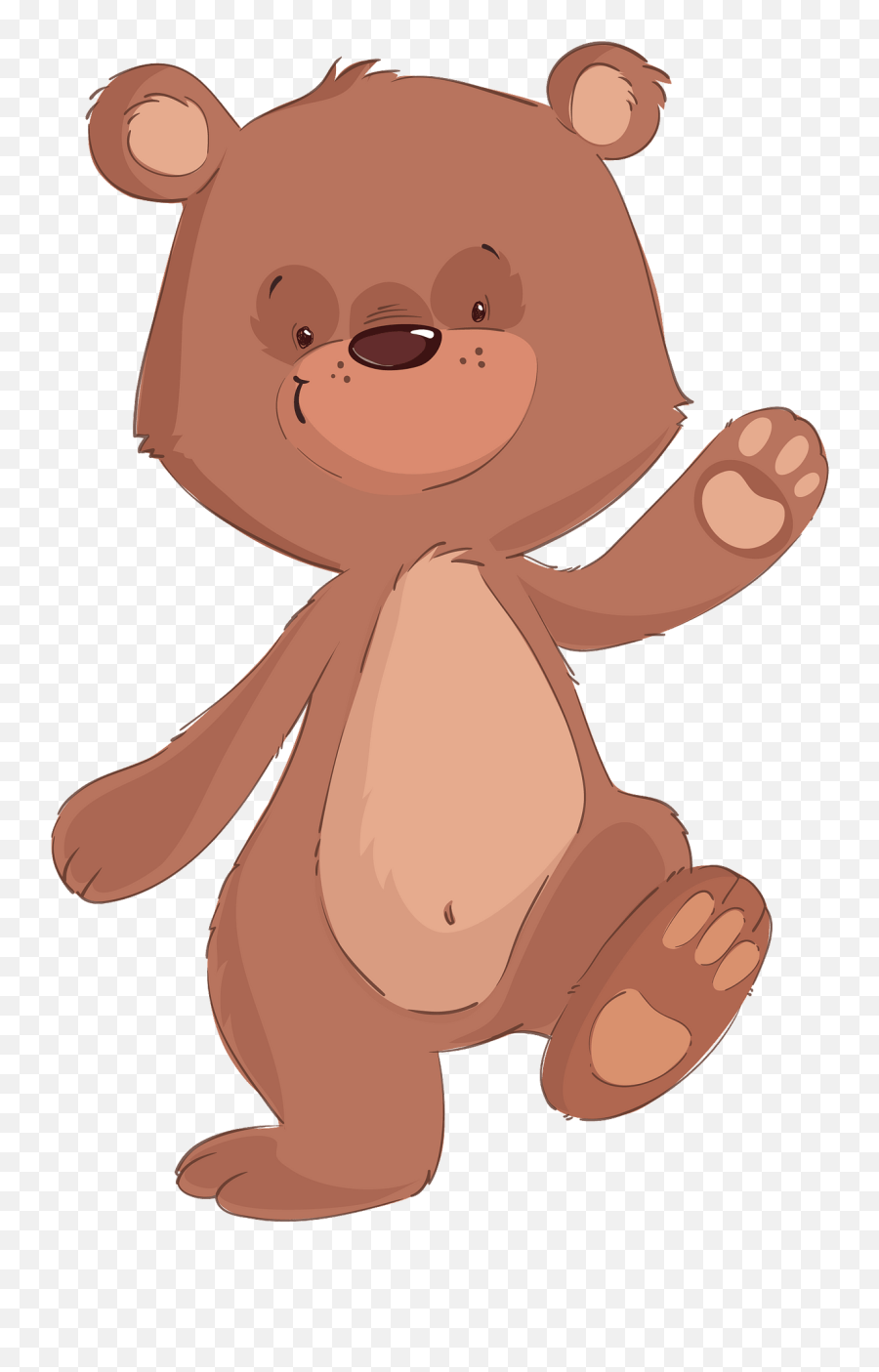 Cartoon Brown Bear Clipart - Happy Emoji,Brown Bear Clipart