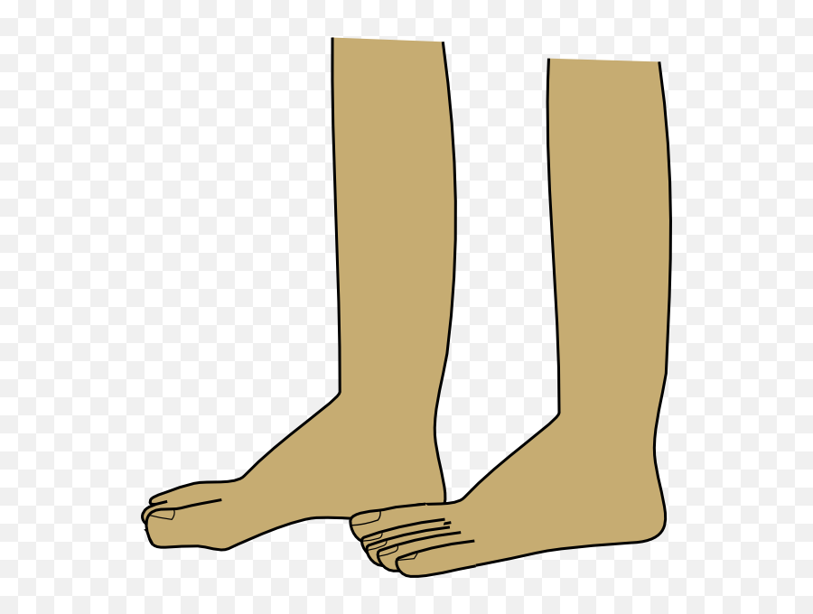 Feet Clip Art At Clker - Two Legs Clipart Png Emoji,Feet Clipart