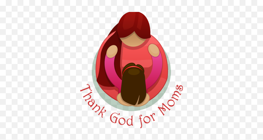 Girl Reach Up To Her Mom Whos Holding - Thank God For Moms Mothers Day Emoji,Mothers Day Clipart