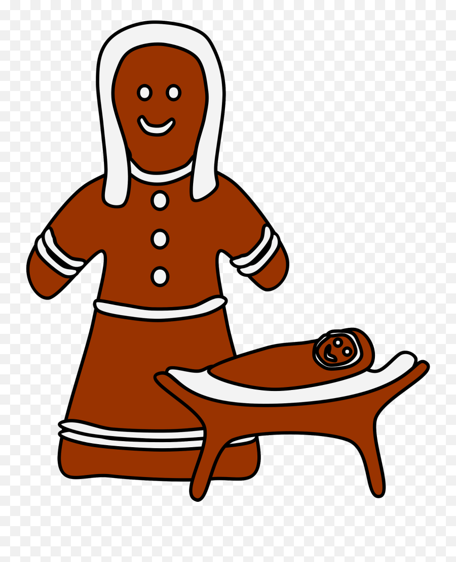 Gingerbread Mary And Jesus Clipart Free Download - Clip Art Emoji,Jesus Clipart