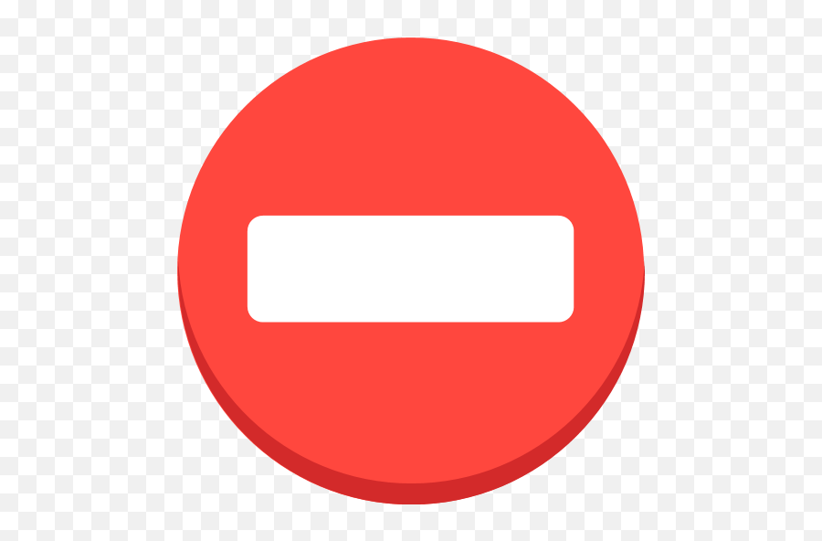 No Entry Emoji,Red Circle With Line Through It Transparent