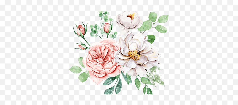 Flower Frame Watercolor Painting On Behance Emoji,Watercolor Roses Png