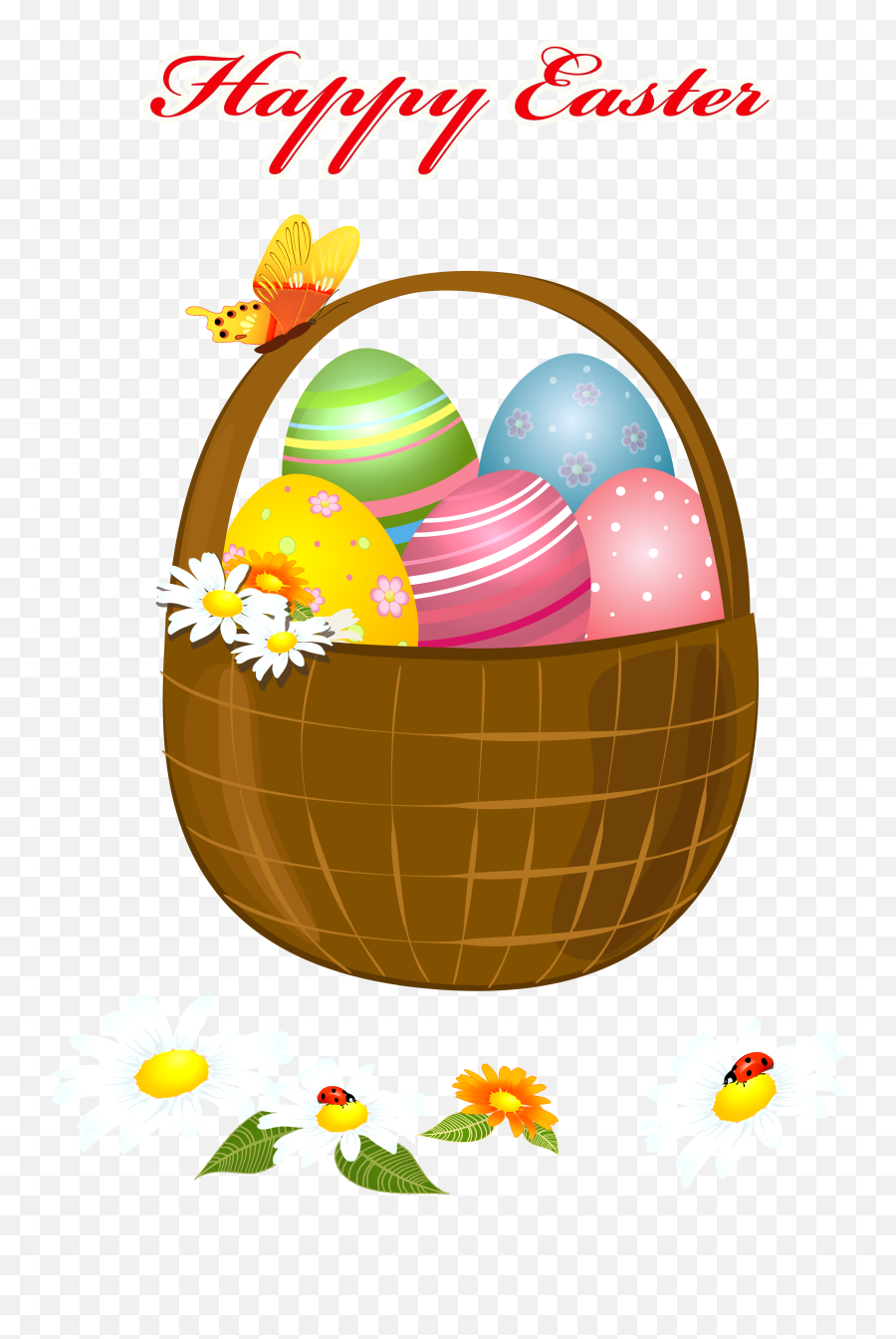 Clipart Easter Easter Basket Clipart Easter Easter Basket - Easter Eggs Happy Easter Basket Clipart Emoji,Basket Clipart