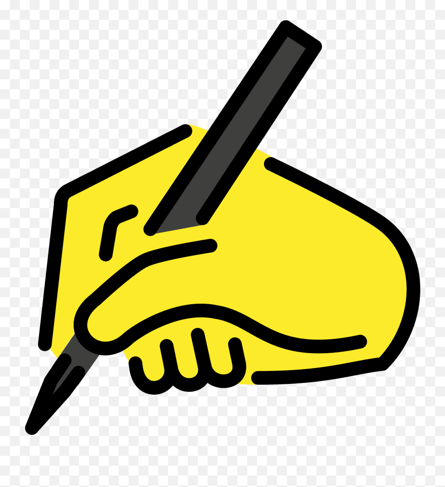 Writing Hand Emoji Clipart Free Download Transparent Png,To Write Clipart