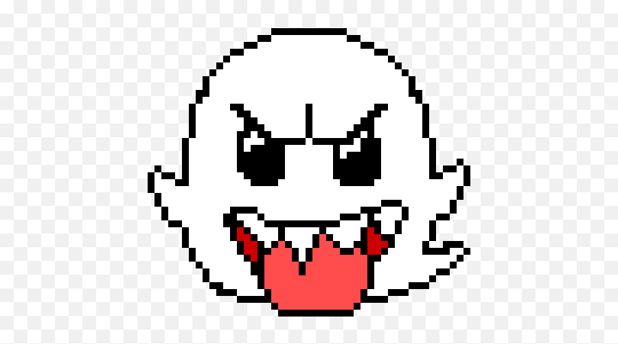 Boo - Super Mario Sprite Pixel Art Maker Emoji,Mario Boo Png