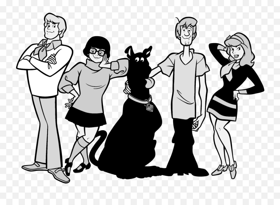 Scooby Doo Logo Black And White - Scooby Doo Banner Download Emoji,Scooby Doo Logo