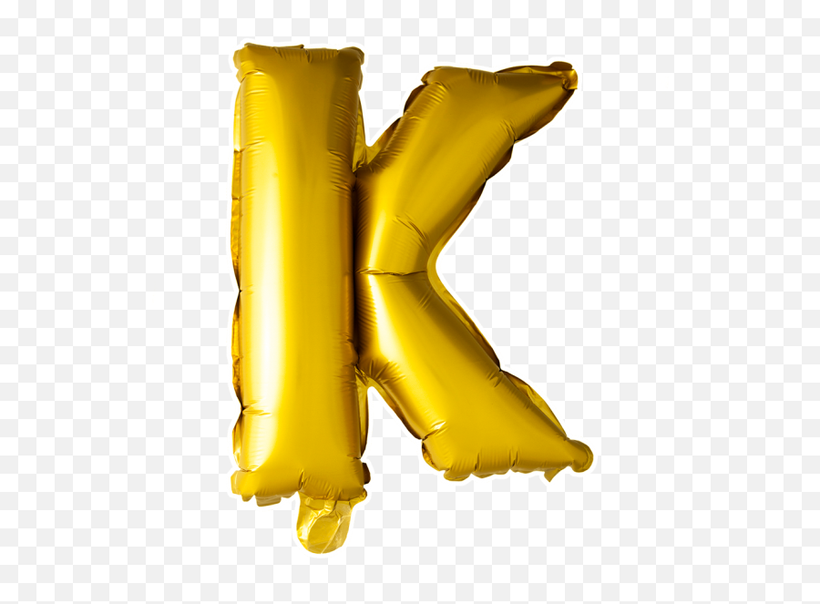Foilballoon K 40u0027u0027 - Gold 40u0027u0027 Letters Foil Balloons Emoji,Gold Letters Png