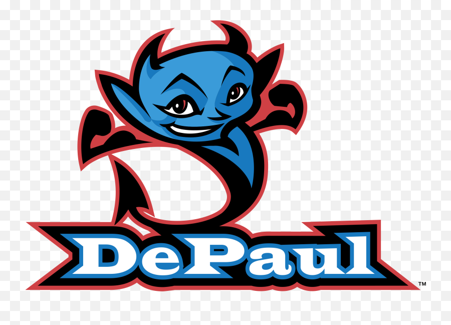 Depaul Blue Demons Logo Png Transparent - Depaul Blue Demon Logo Emoji,Demon Logo