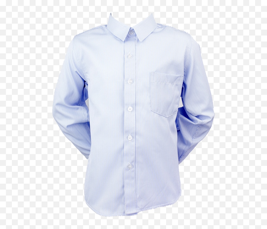 Download Formal Boys Shirt Blue 00 - Long Sleeve Emoji,White Shirt Png