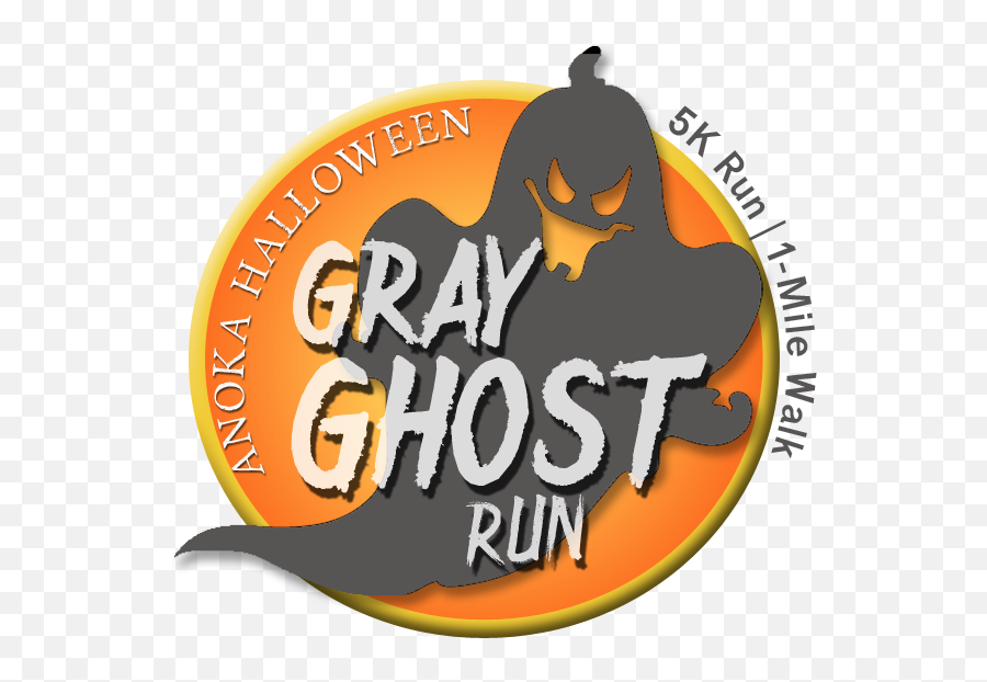 Anoka Halloween Gray Ghost Run 5k 1 - Language Emoji,Ghost Band Logo