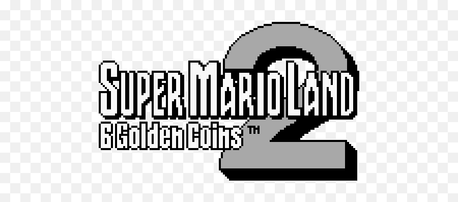 6 Golden Coins - Super Mario Land 2 Gameboy Logo Emoji,Gameboy Logo