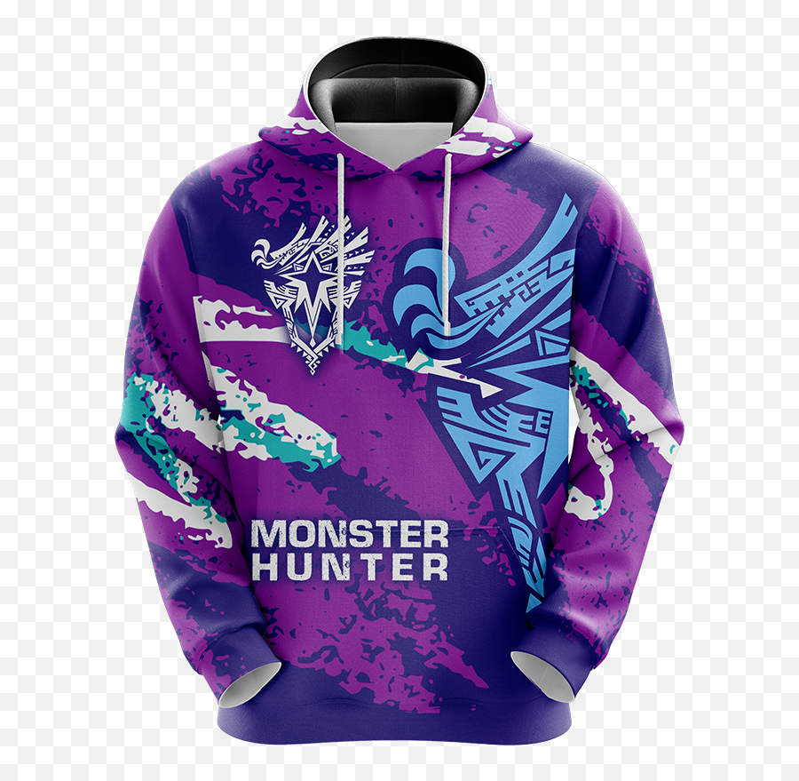 Monster Hunter World Iceborne - Logo Unisex 3d Pullover Long Sleeve Emoji,Monster Hunter World Logo