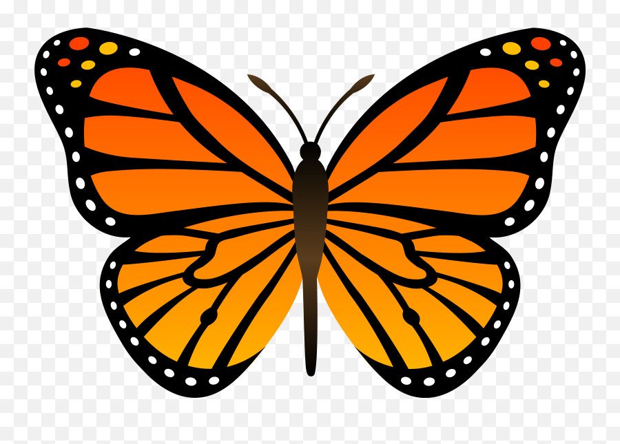 Free Vector Butterflies Download Free - Monarch Butterfly Clip Art Emoji,Butterfly Clipart