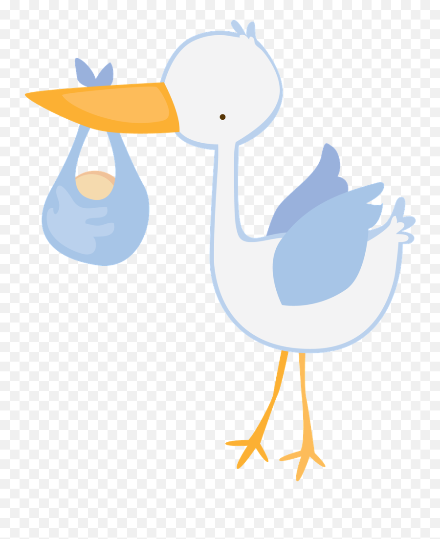 Stork Vector Banner Baby Boy Stork Clipart - Clip Art Library Cigueña Baby Shower Niño Emoji,Stork Clipart