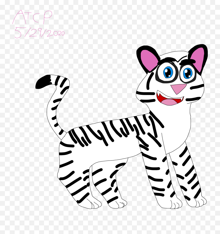 Hu The White Tiger - Animal Figure Emoji,White Tiger Png