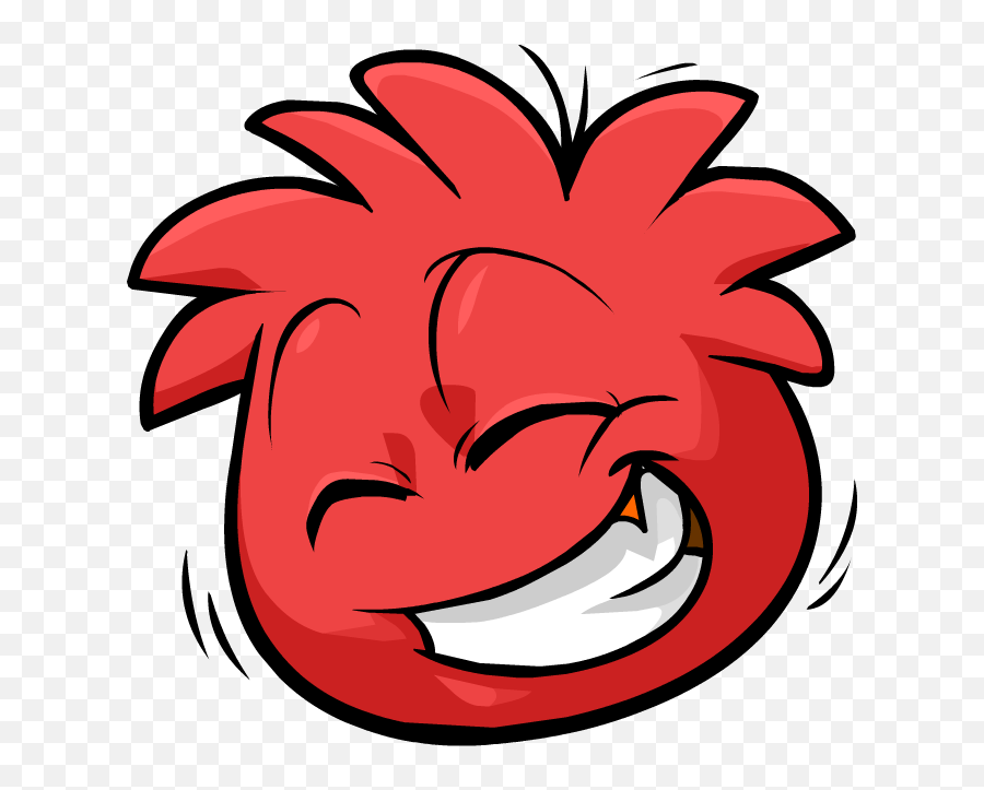 Red Puffle Laughing - Transparent Red Puffle Emoji,Laughing Png