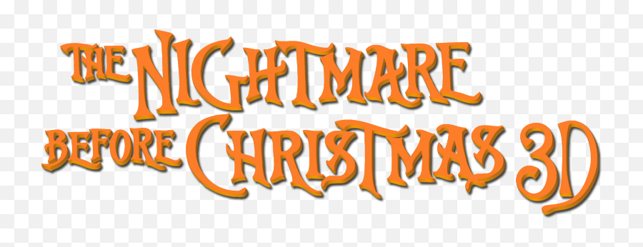 Nightmare Before Christmas Logos - Nightmare Before Christmas 3d Logo Emoji,Christmas Logos