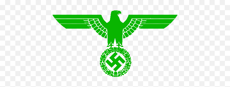 Download Green Nazi Eagle - Wehrmacht Eagle Emoji,Nazi Flag Png