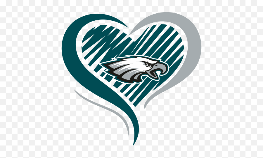 Philadelphia Eagles Logo Svg Love Heart Philadelphia - Green Bay Packers Svg Emoji,Green Bay Packers Clipart