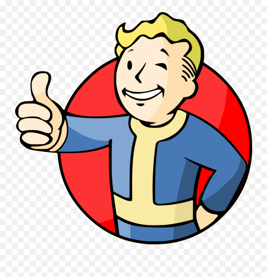 Youtube Clipart Fallout Youtube Fallout Transparent Free - Transparent Vault Boy Emoji,Fallout 4 Logo