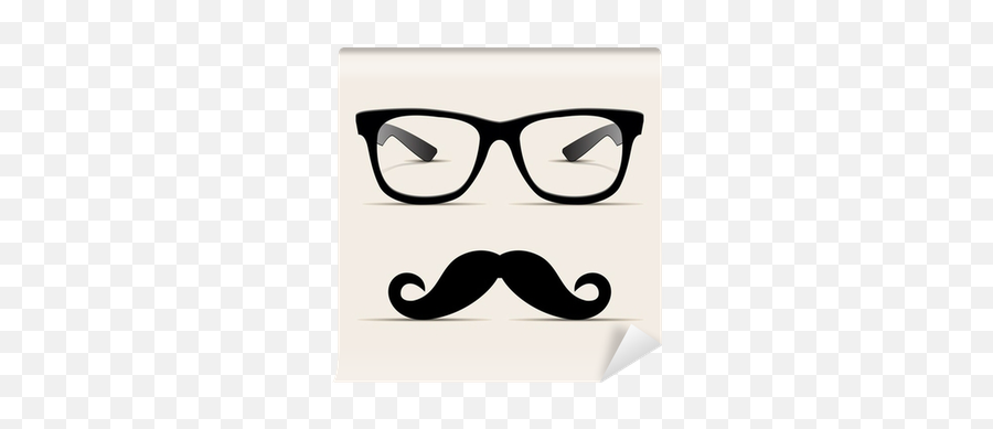 Hipster Glasses Hipsta Man Vector Wall Mural U2022 Pixers - We Live To Change Emoji,Hipster Glasses Png