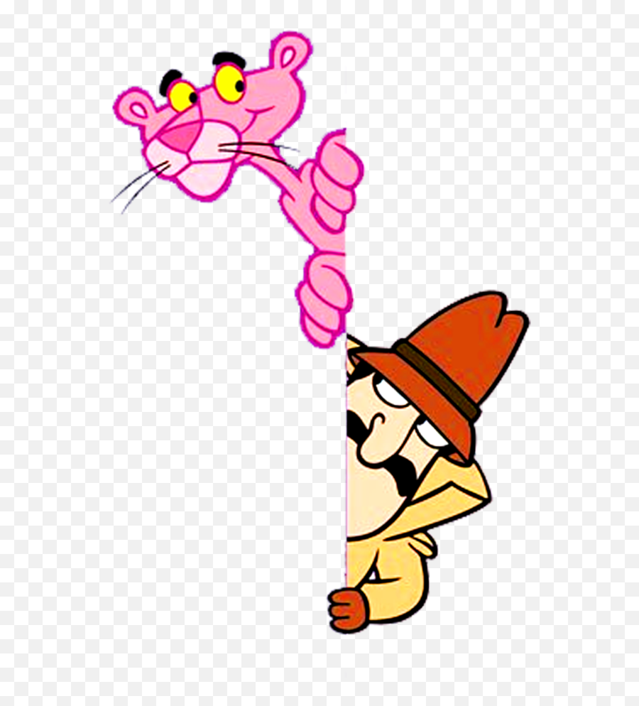 Panther Clipart Clip Art - Pink Panther And Inspector Pink Panther Vector Png Emoji,Panther Clipart